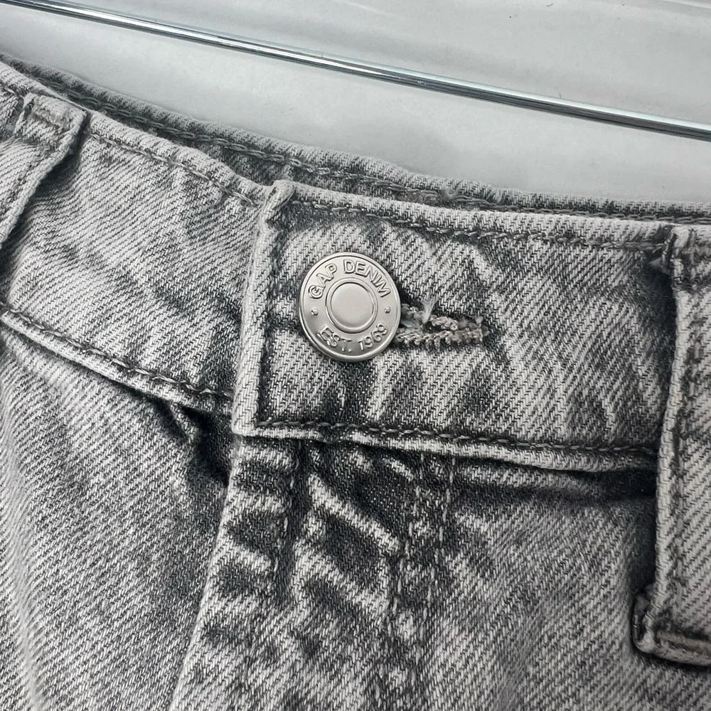 Gap Teen Girls Size 14 Stonewashed Gray‎ Mom Jeans